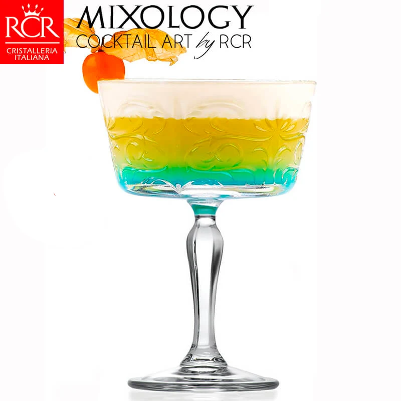 26.8 cl - Tattoo Coppa Champagne in Vetro - Set 6 Pezzi