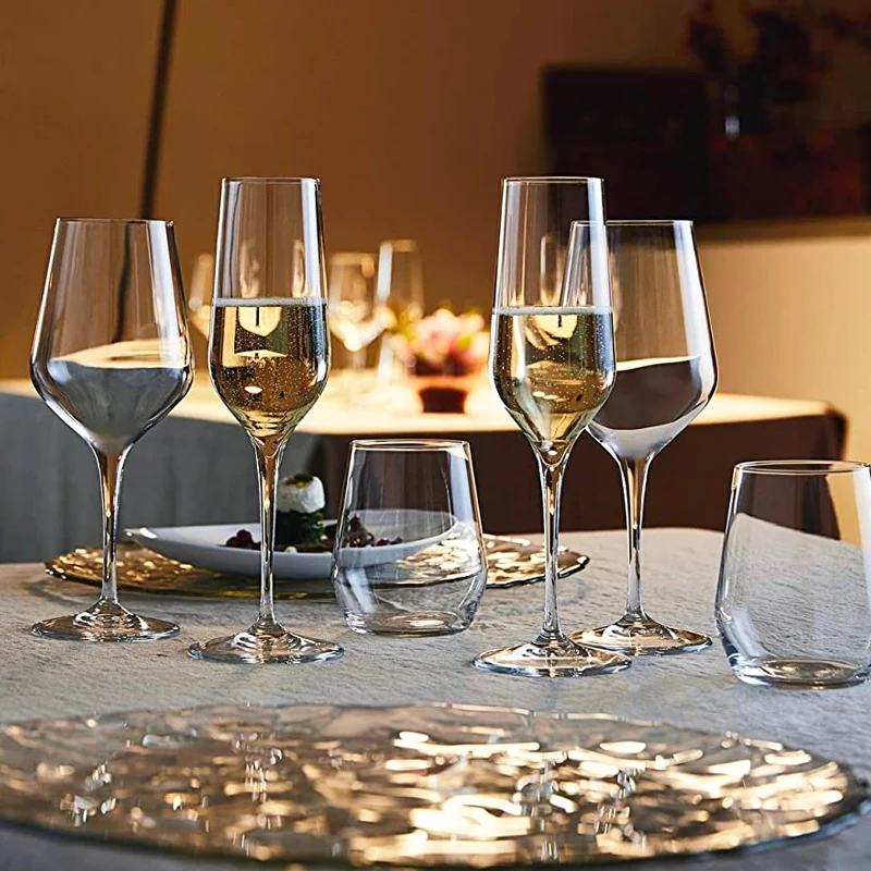 23 cl - Electra Calice Flute in Vetro - Set 6 Pezzi