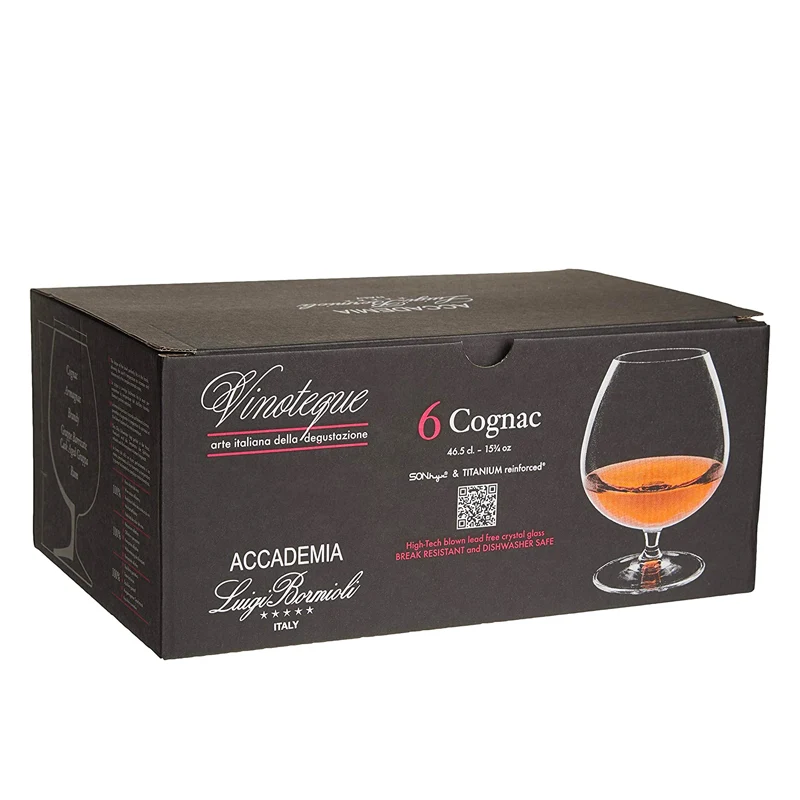 46.5 cl - Vinoteque Calice Snifter in Vetro - Set 6 Pezzi