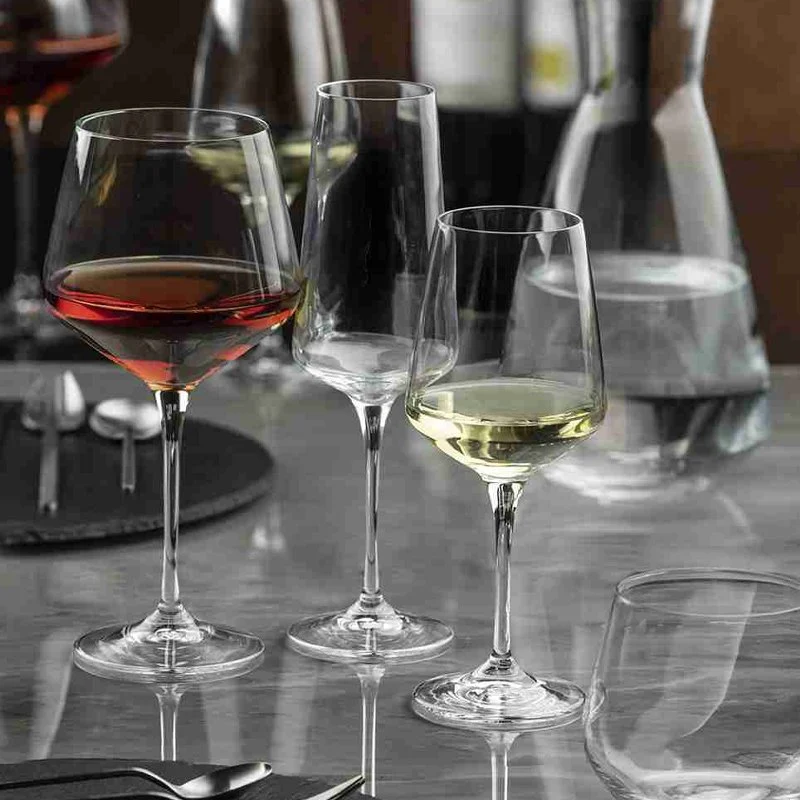 72 cl - Aria Calice Vino Rosso Burgundy in Vetro - Set 6 Pezzi