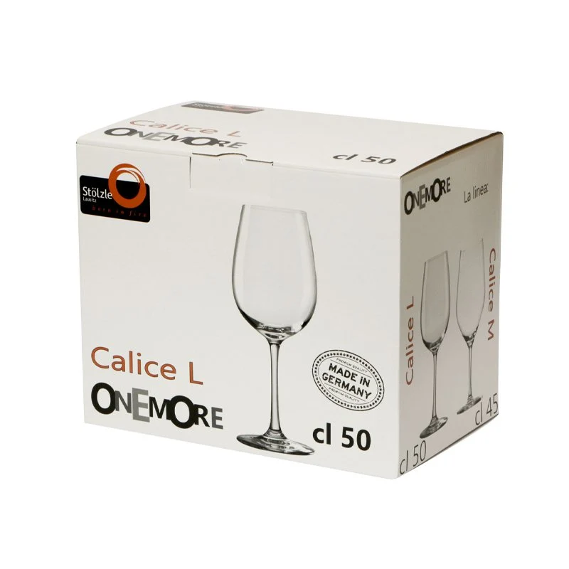 50 cl - Onemore Calice Multiuso in Vetro - Set 6 Pezzi