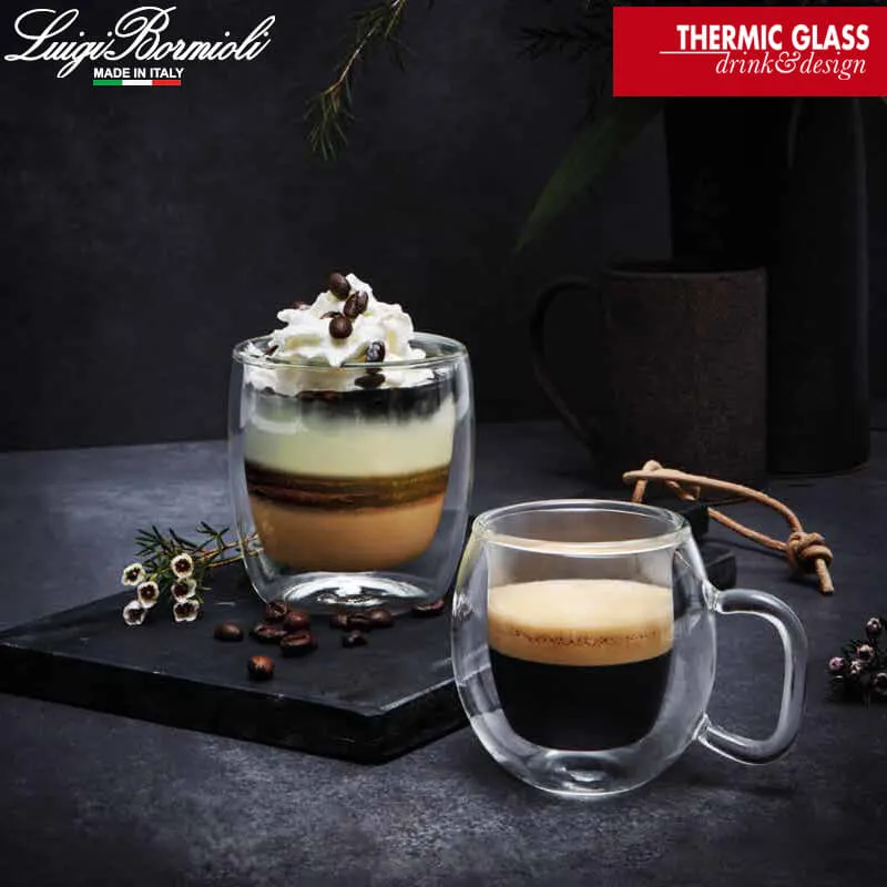 30 cl - Thermic Glass Supremo Tazza Thé in Vetro Borosilicato - Set 2 Pezzi