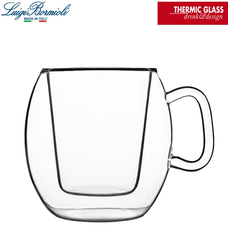 30 cl - Thermic Glass Supremo Tazza Thé in Vetro Borosilicato - Set 2 Pezzi