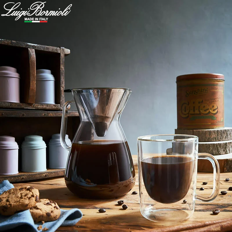 30 cl - Thermic Glass Aroma Tazzina Caffé in Vetro Borosilicato - Set 2 Pezzi