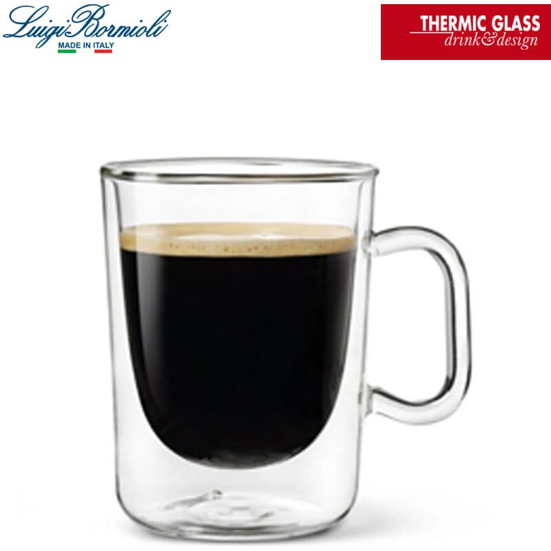 30 cl - Thermic Glass Aroma Tazzina Caffé in Vetro Borosilicato - Set 2 Pezzi