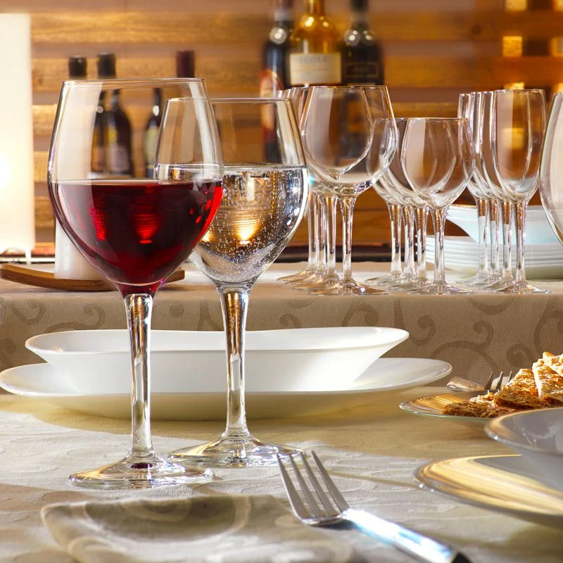 34.8 cl - Milano Calice Vino Rosso in Vetro Temperato - Set 12 Pezzi