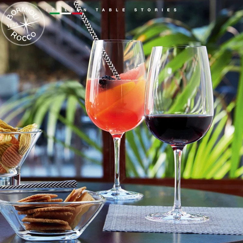 64 cl - Spazio Calice Vino Rosso in Vetro - Set 6 Pezzi
