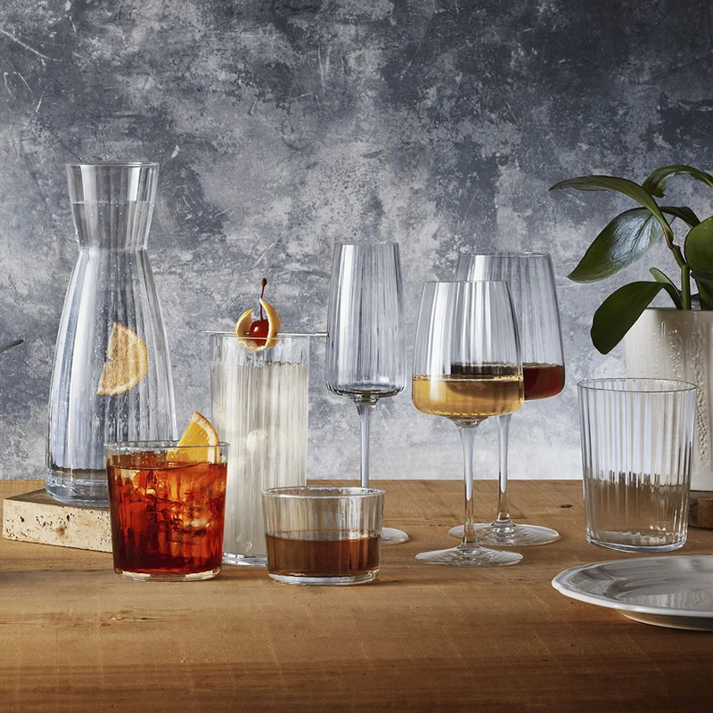 35.5 cl - Exclusiva Bicchiere Cocktail Negroni in Vetro - Set 12 Pezzi