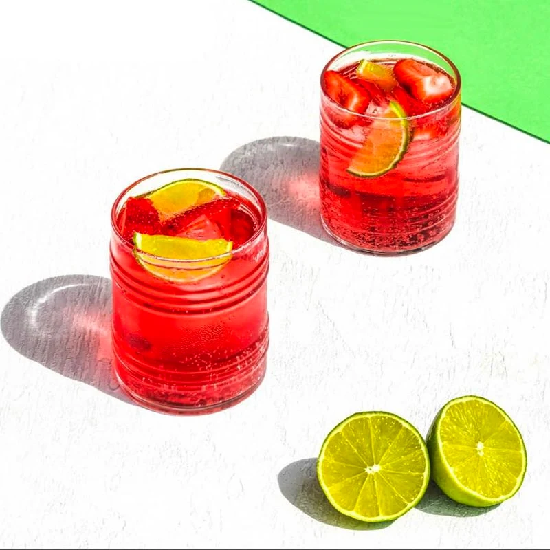 28 cl - Tin Can Bicchiere Bibita in Vetro Temperato - Set 6 Pezzi