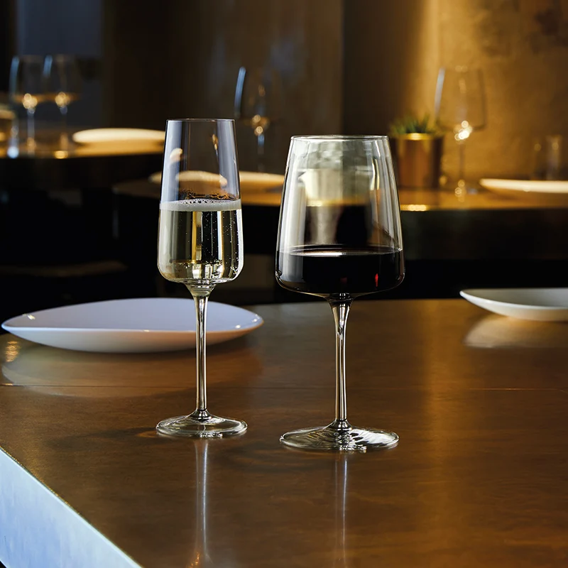45 cl - Planeo Calice Vino Rosso in Vetro - Set 4 Pezzi