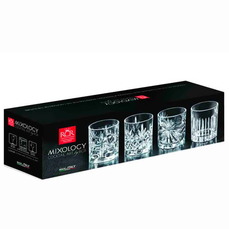 Mixology Bicchieri Cocktail in Vetro - Set 4 Pezzi