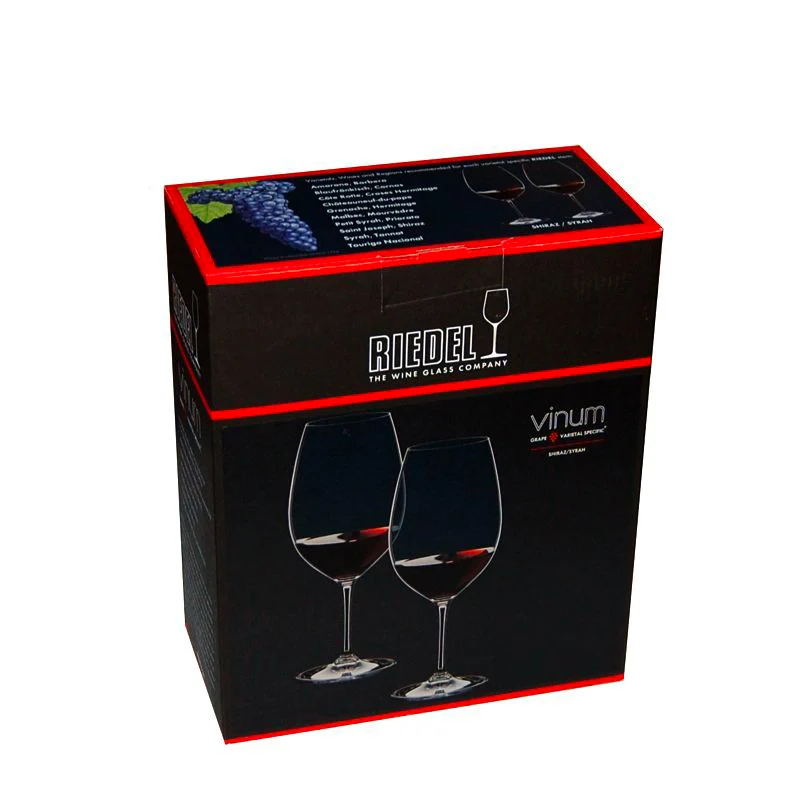 70 cl - Vinum Calice Vino Rosso Syrah in Vetro - Set 2 Pezzi