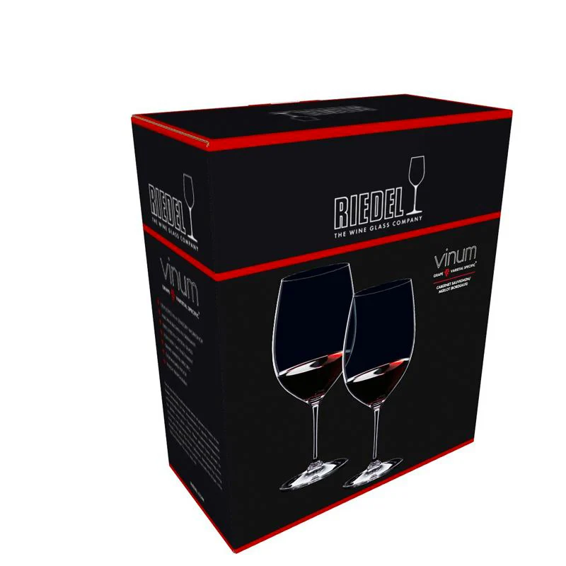61 cl - Vinum Calice Vino Rosso Cabernet Merlot in Vetro - Set 2 Pezzi