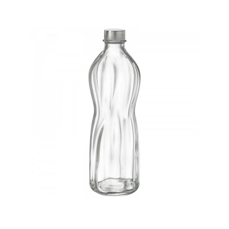 1 Litro - Aqua Bottiglia Acqua in Vetro - Set 6 Pezzi
