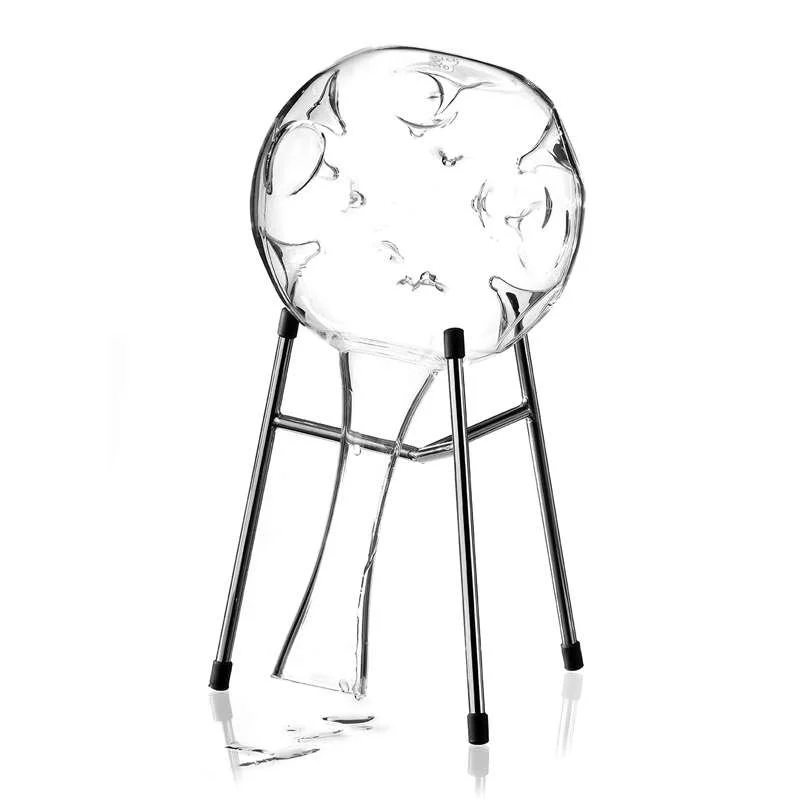 Eddy Espositore-Supporto Decanter Per Eddy e Pebble in Acciaio