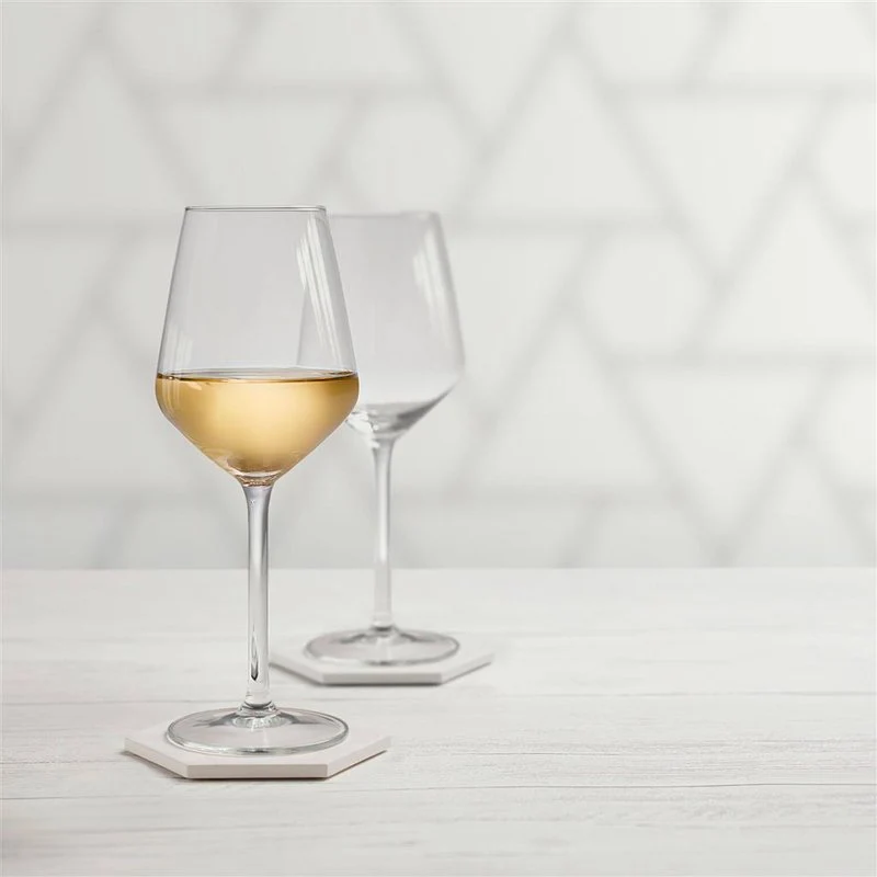 37 cl - Carrè Calice Vino Bianco in Vetro - Set 6 Pezzi