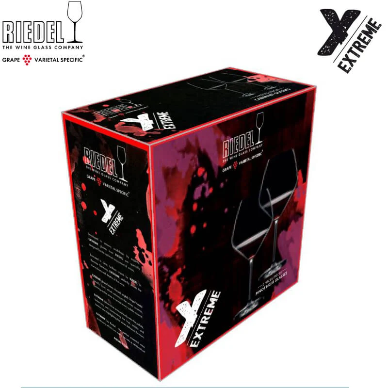 77 cl - Extreme Calice Vino Rosso in Vetro - Set 2 Pezzi
