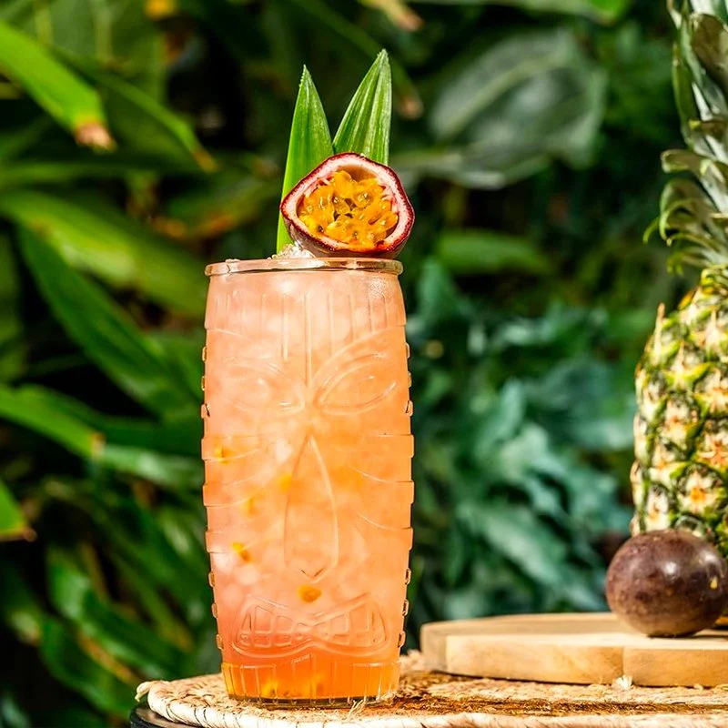 59 cl - Tiki Bicchiere Cocktail in Vetro - Set 12 Pezzi