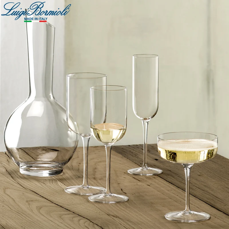 21 cl - Sublime Calice Flute in Vetro - Set 4 Pezzi