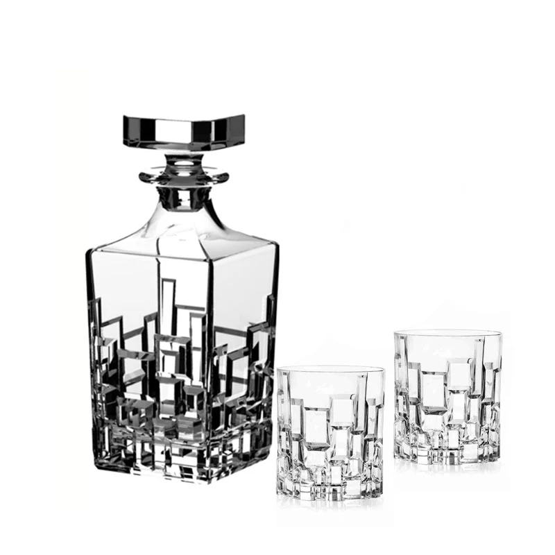 Etna Set Whisky in Vetro - Set 7 Pezzi