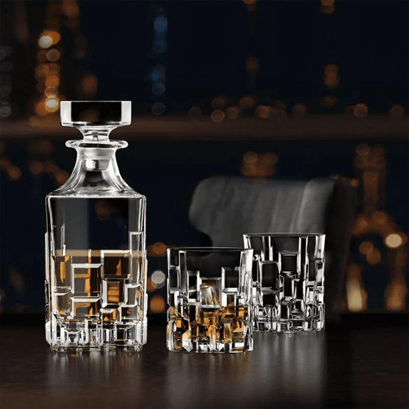 Etna Set Whisky in Vetro - Set 7 Pezzi
