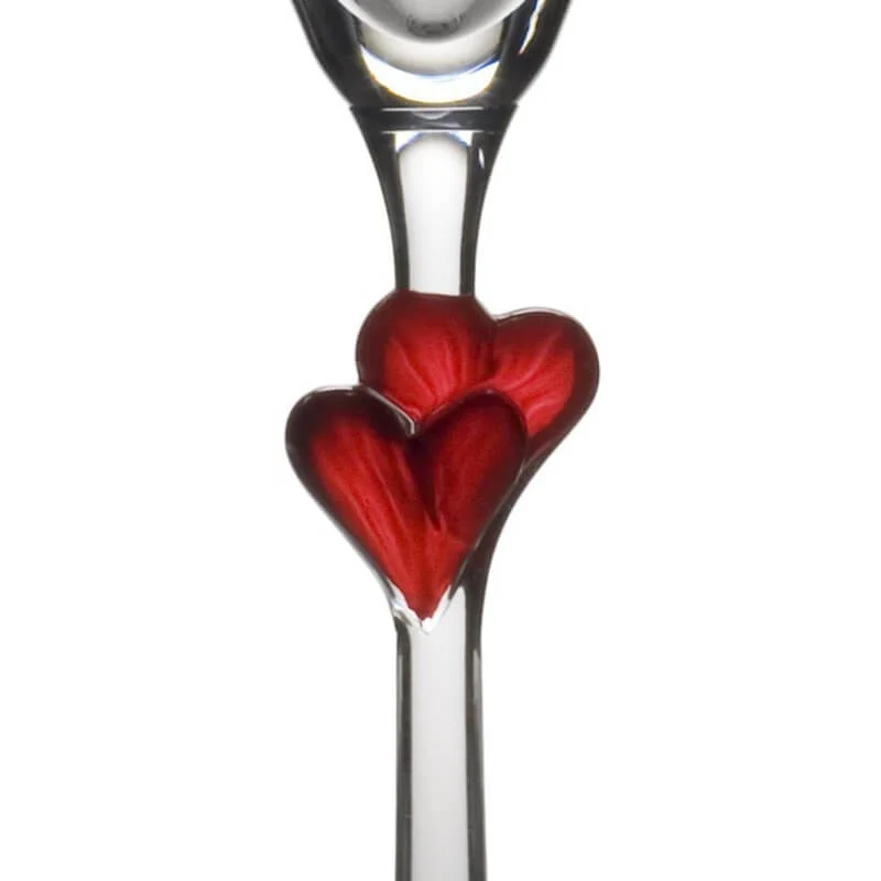 17.5 cl - L'Amour Calice Flute in Vetro - Set 2 Pezzi