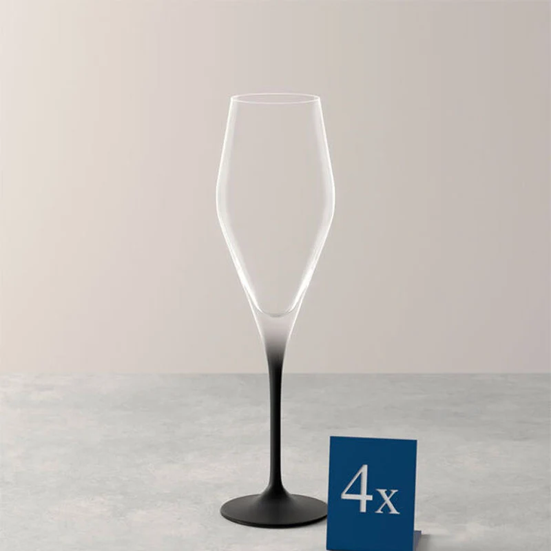 26 cl - Manufacture Rock Calice Flute in Vetro - Set 4 Pezzi