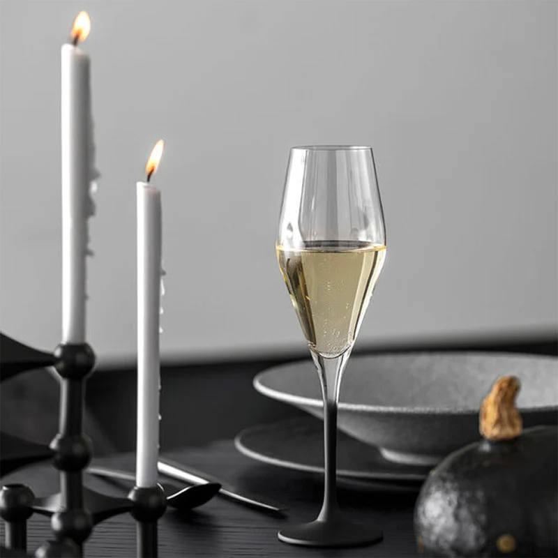 26 cl - Manufacture Rock Calice Flute in Vetro - Set 4 Pezzi