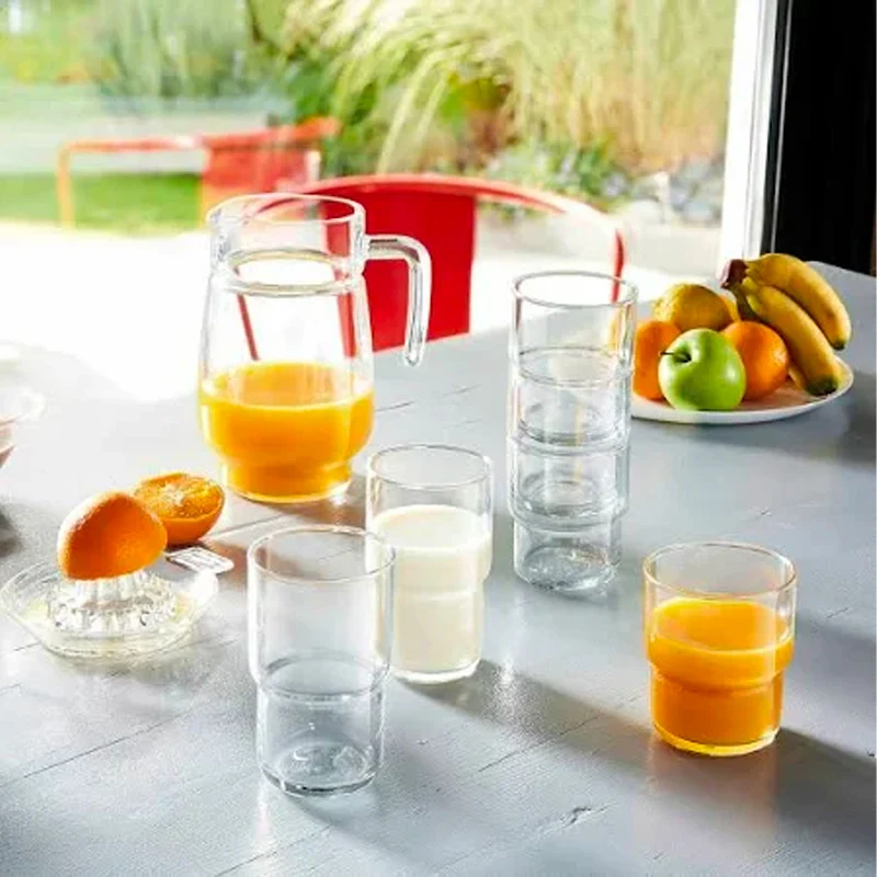 22 cl - LOG Bicchiere Bibita in Vetro - Set 6 Pezzi