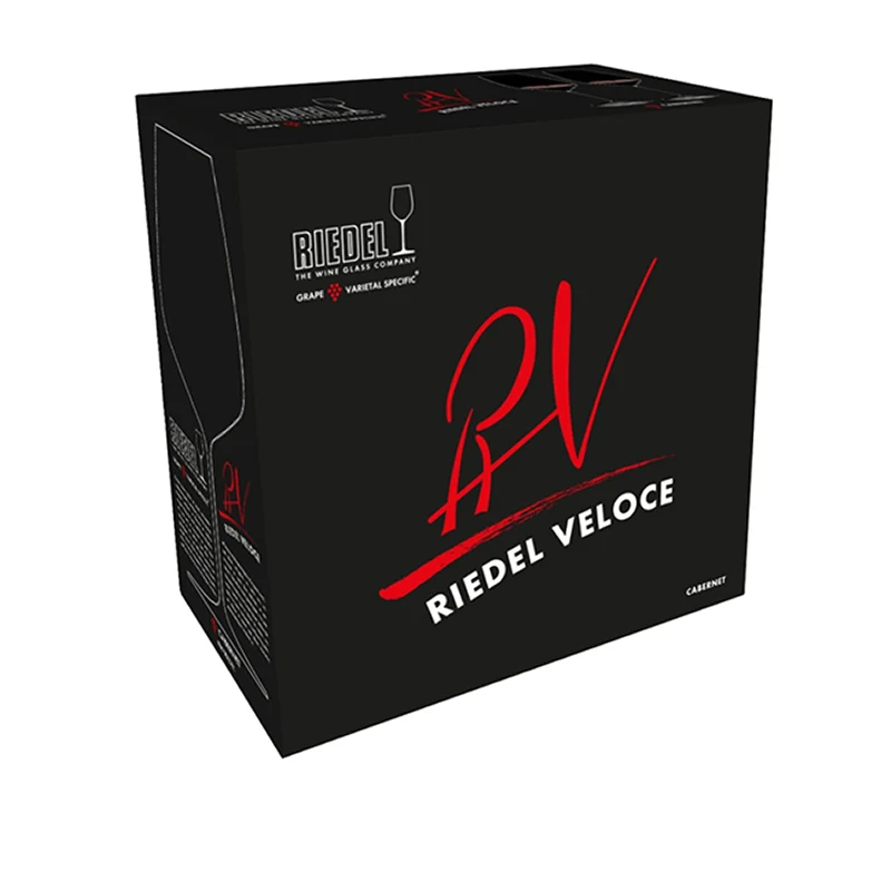 82.9 cl - Veloce Calice Vino Rosso Cabernet Merlot in Vetro - Set 2 Pezzi