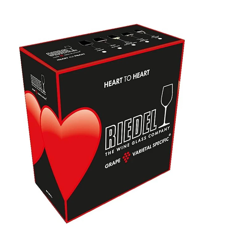 67 cl - Heart To Heart Calice Vino Bianco in Vetro - Set 2 Pezzi