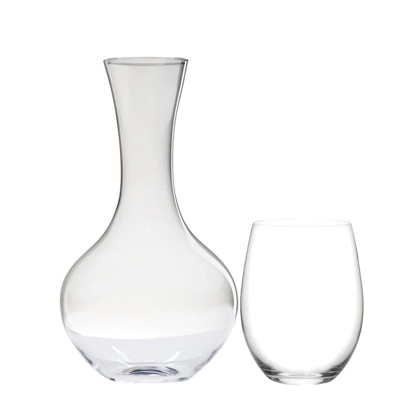 O Gift Set Bicchieri Vino e Decanter Cabernet Merlot in Vetro - Set 5 Pezzi
