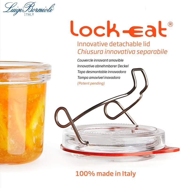 Lock-Eat Set Vasetti Ermetici in Vetro - Set 3 Pezzi