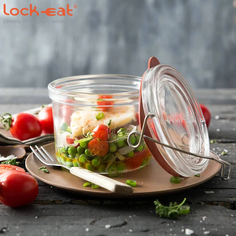 50 cl - Lock Eat Terrina in Vetro - Set 6 Pezzi