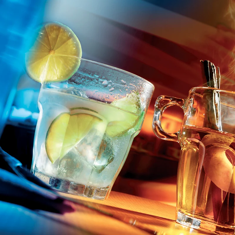 39 cl - Rock Bar Bicchiere Acqua in Vetro Temperato - Set 6 Pezzi