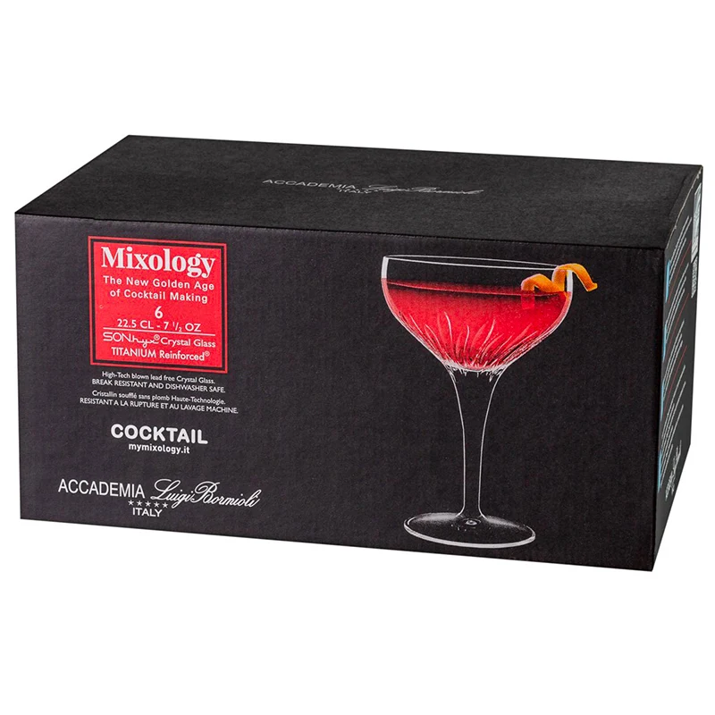 22.5 cl - Mixology Calice Cocktail in Vetro - Set 6 Pezzi