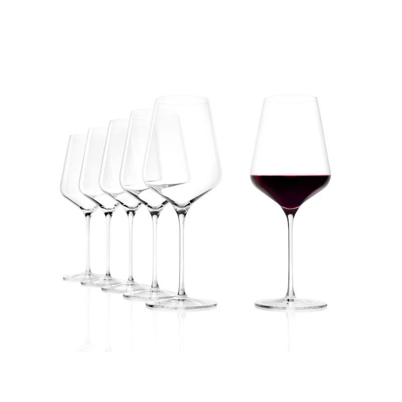 67.5 cl - Starlight Calice Vino Rosso Bordeaux in Vetro - Set 6 Pezzi