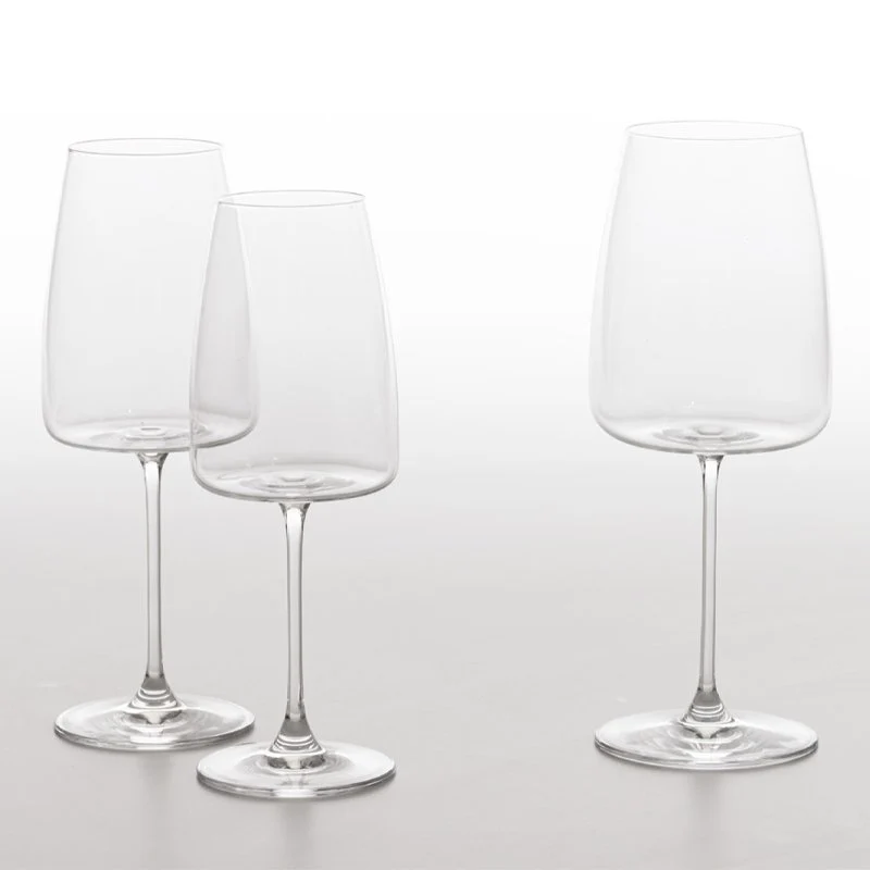 67 cl - Altopiano Calice Vino Rosso in Vetro - Set 6 Pezzi