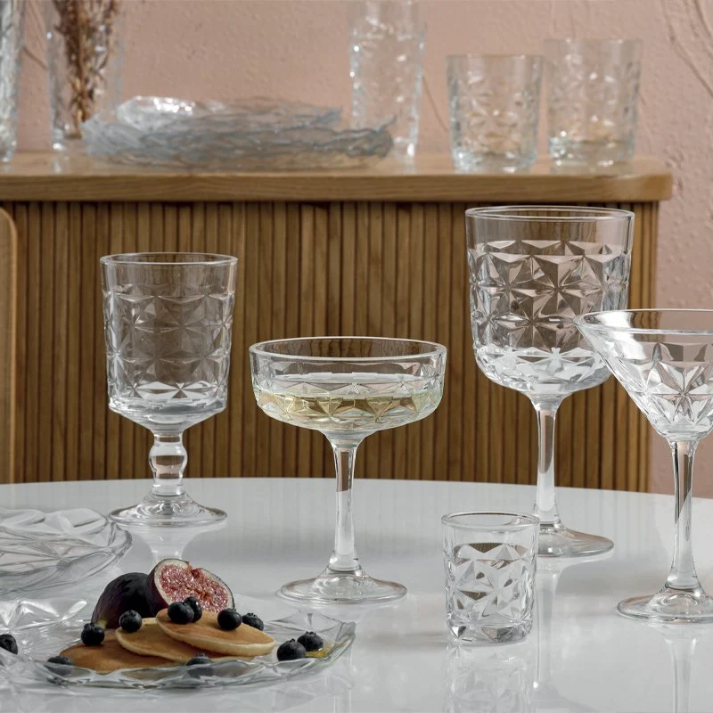 33 cl - Estrella Calice Acqua in Vetro - Set 4 Pezzi