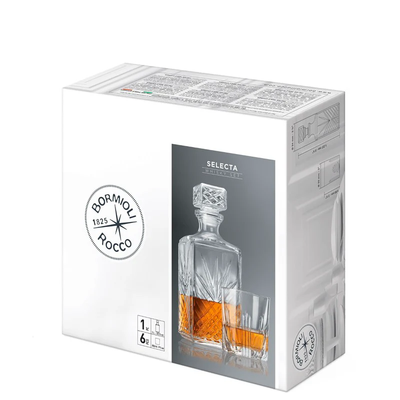 Selecta Set Whisky in Vetro - Set 7 Pezzi