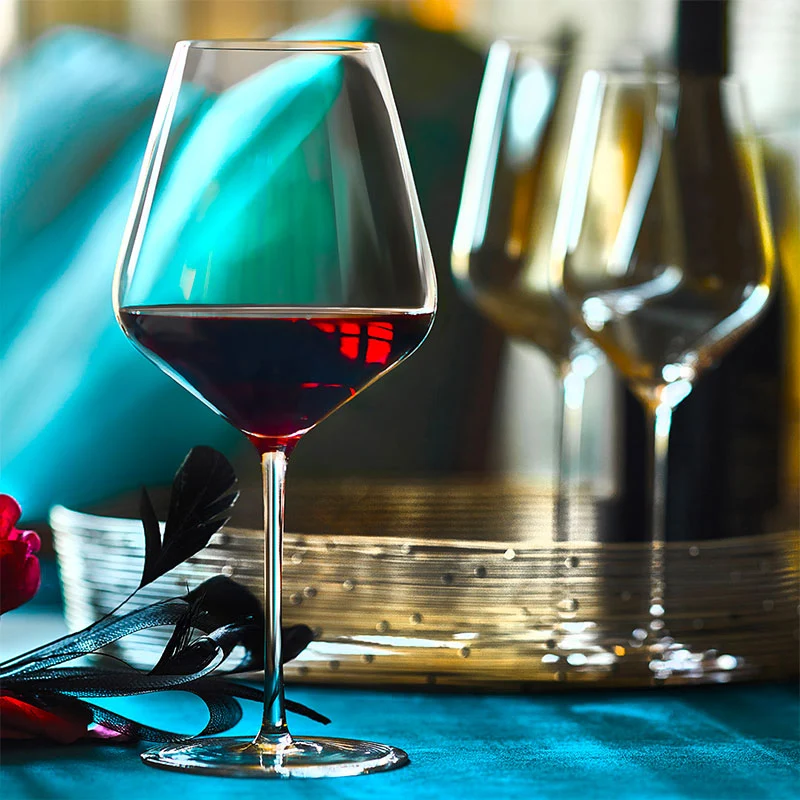 82 cl - Starlight Calice Vino Rosso Burgundy in Vetro - Set 6 Pezzi