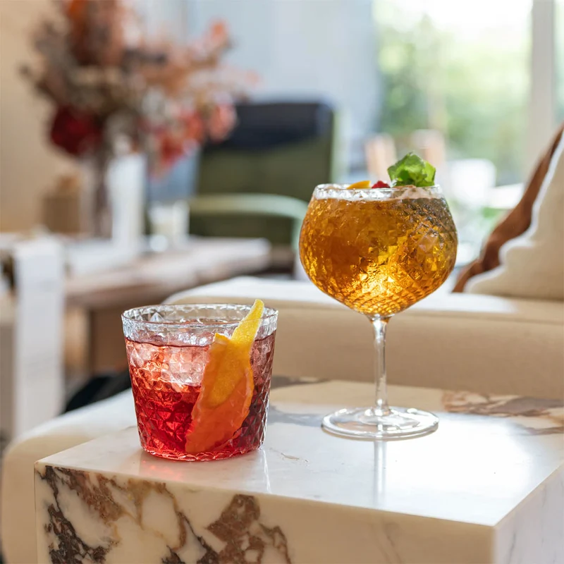 52 cl - Veneziano Mixology Calice Gin Tonic in Vetro - Set 4 Pezzi