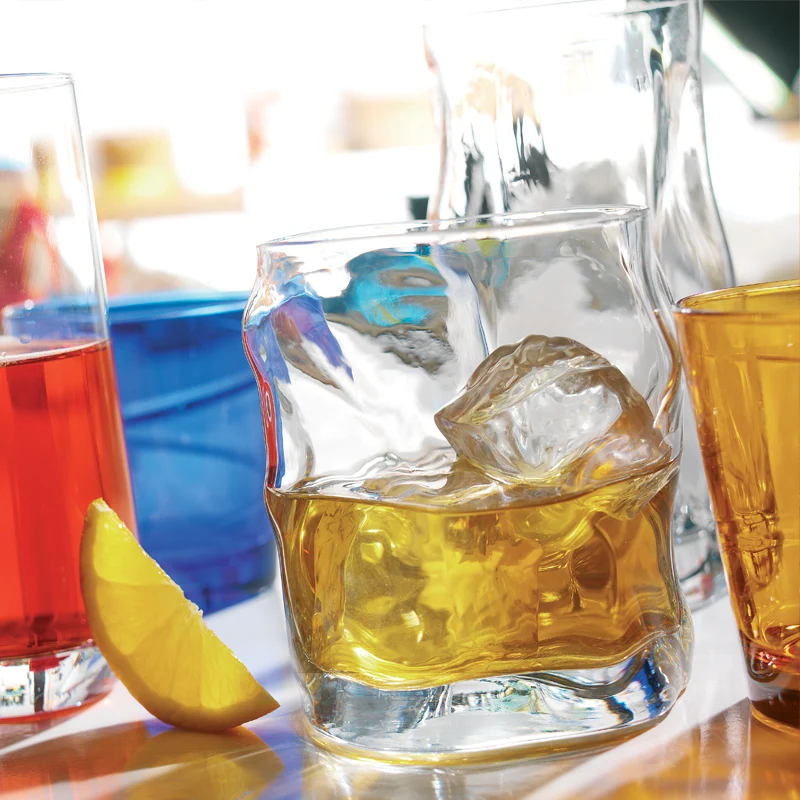 42 cl - Sorgente Bicchiere Acqua in Vetro - Set 6 Pezzi