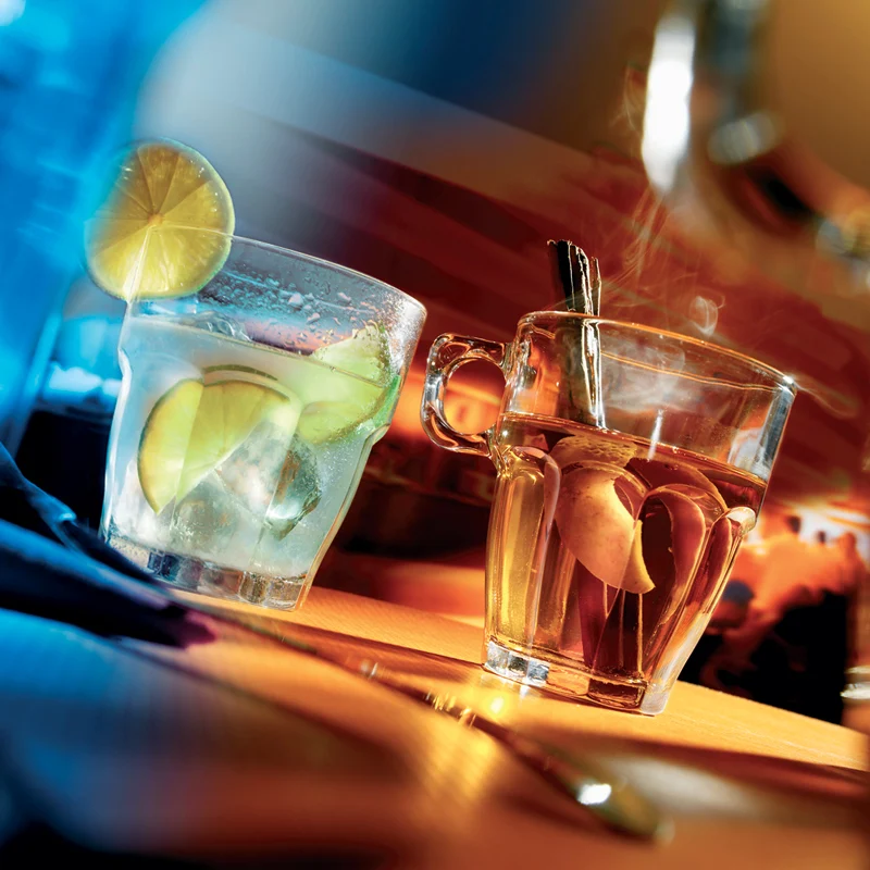 20 cl - Rock Bar Bicchiere Bibita in Vetro Temperato - Set 36 Pezzi