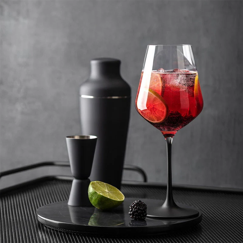 47 cl - Manufacture Rock Calice Vino Rosso in Vetro - Set 4 Pezzi
