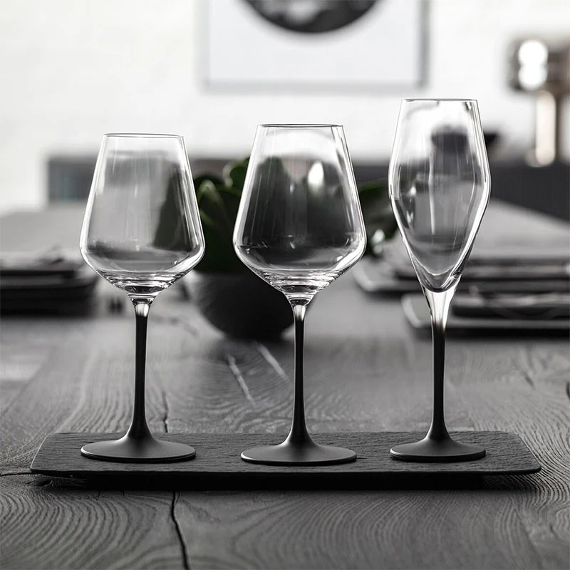 47 cl - Manufacture Rock Calice Vino Rosso in Vetro - Set 4 Pezzi