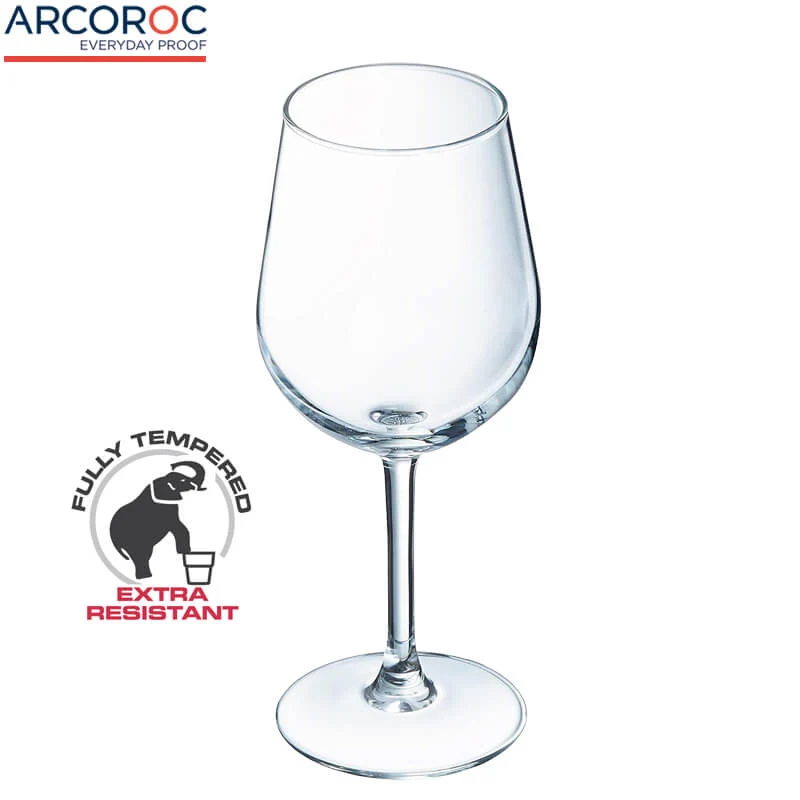 37 cl - Domaine Calice Vino Rosso in Vetro Temperato - Set 6 Pezzi