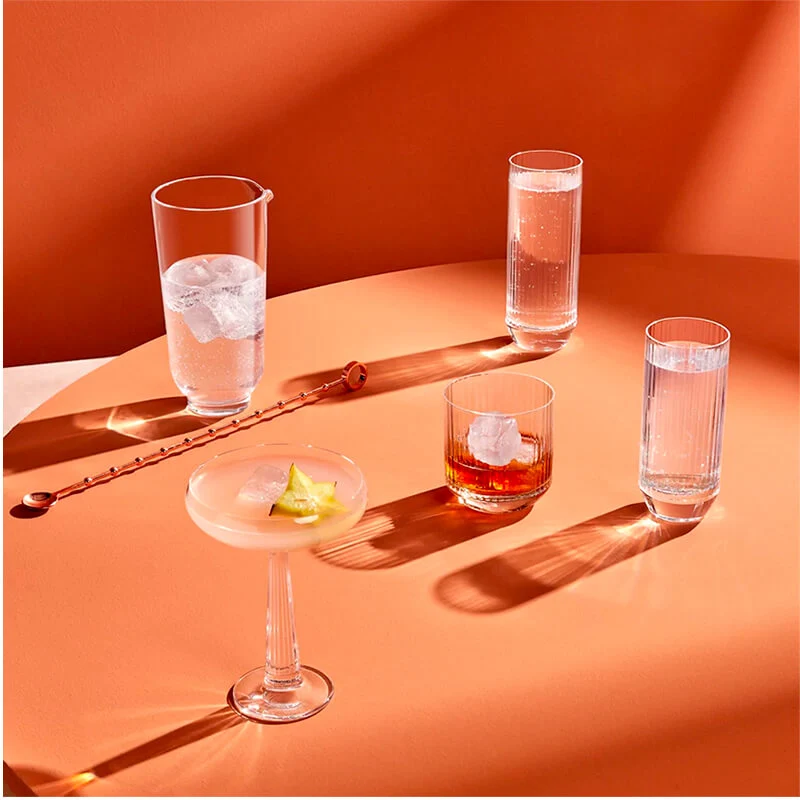 23.5 cl - Big Top Coppa Champagne in Vetro - Set 6 Pezzi