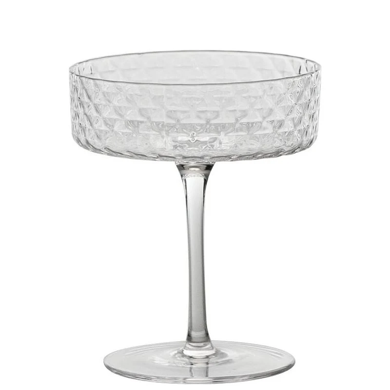 25 cl - Veneziano Mixology Coppa Champagne in Vetro - Set 4 Pezzi
