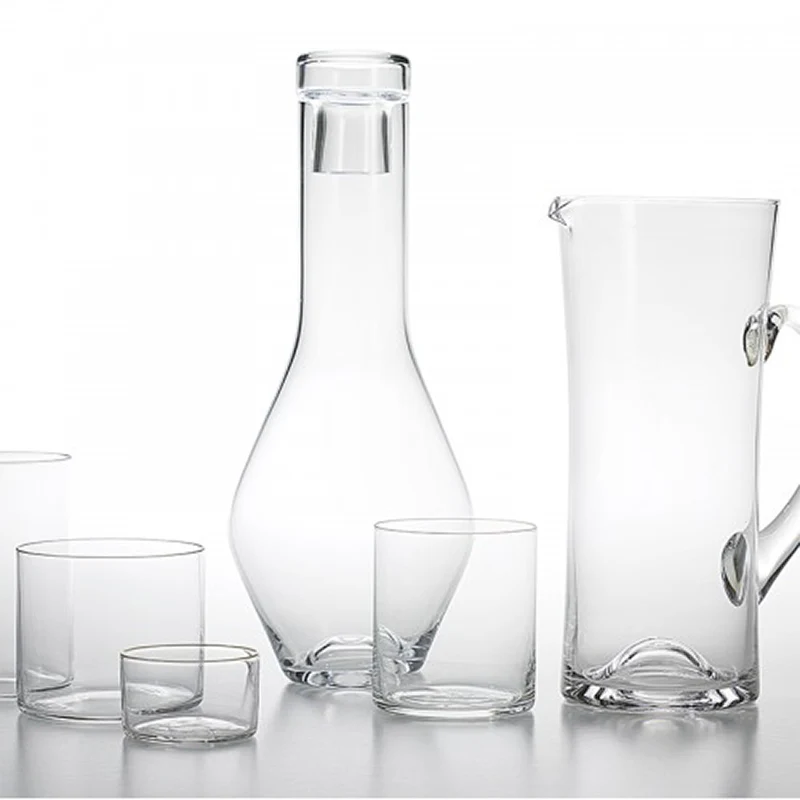 34 cl - Chiaro Di Luna Bicchiere Whisky in Vetro Soffiato - Set 6 Pezzi